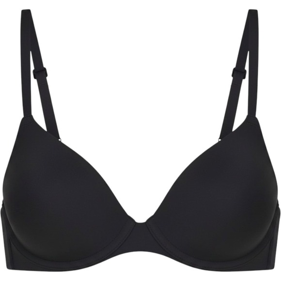 SKIMS Other - Skims Fits Everybody T-Shirt Bra Onyx Black Underwire BR-UWR-2294 38C